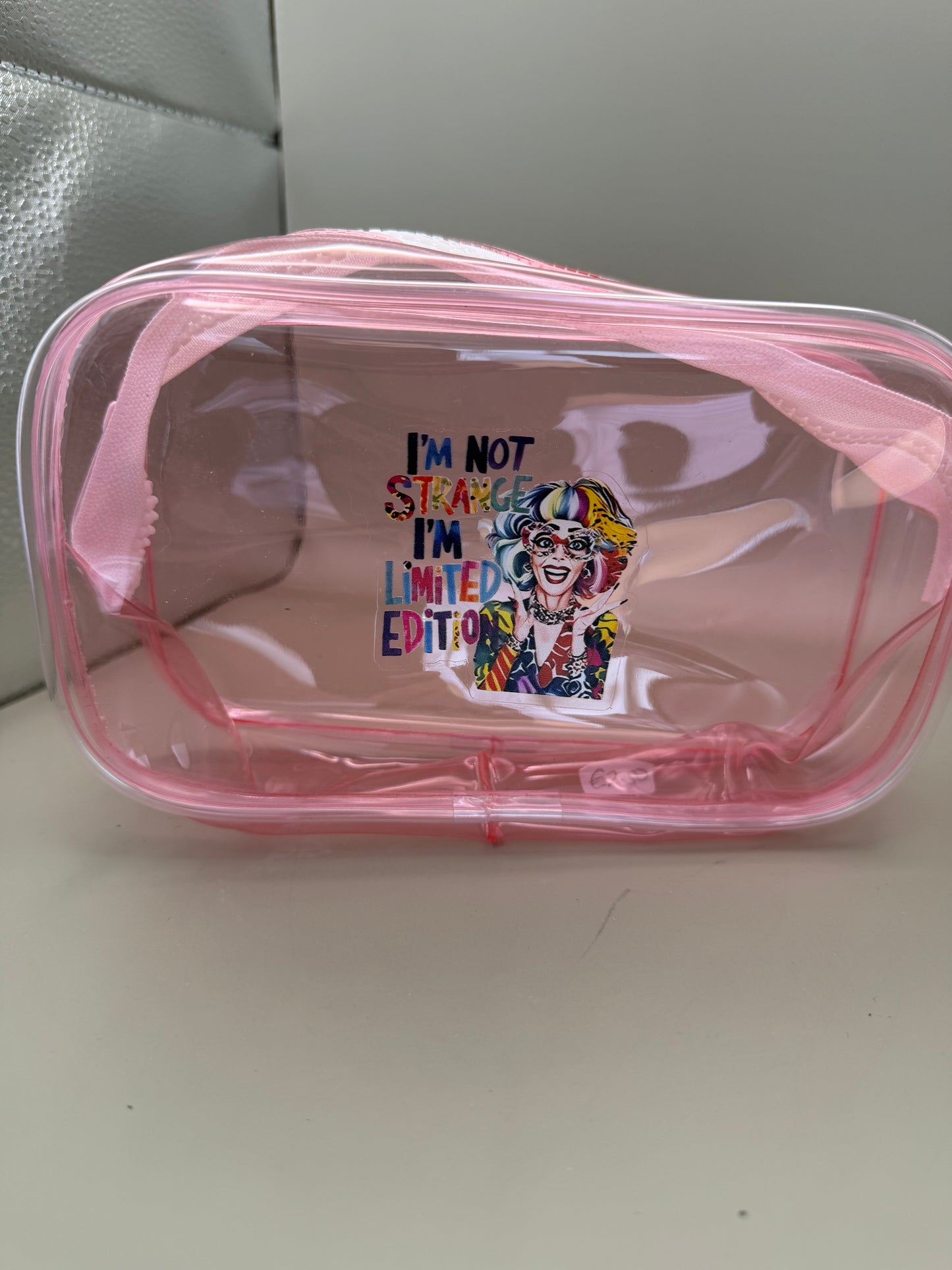 I'm Not Strange, I'm Limited Edition – Clear Cosmetic & Toiletry Bag