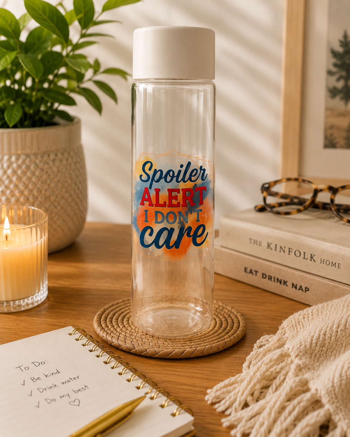 Spoiler Alert I Don’t Care Water Bottle