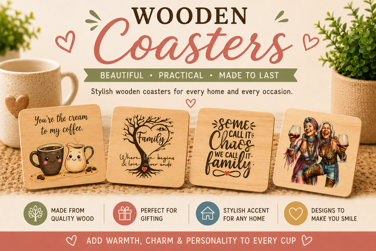 Wooden Coaster Collection