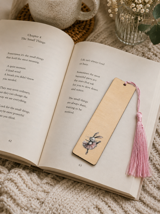 Bunny Wooden Bookmark