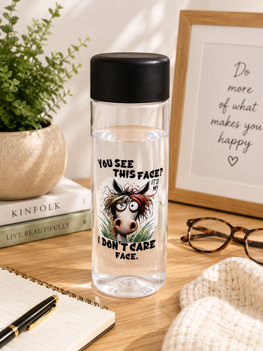 You See This Face? I Don’t Care Face Drinking Bottle
