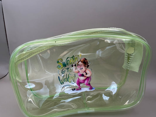 Sweatin’ For The Wedding – Clear Cosmetic & Toiletry Bag