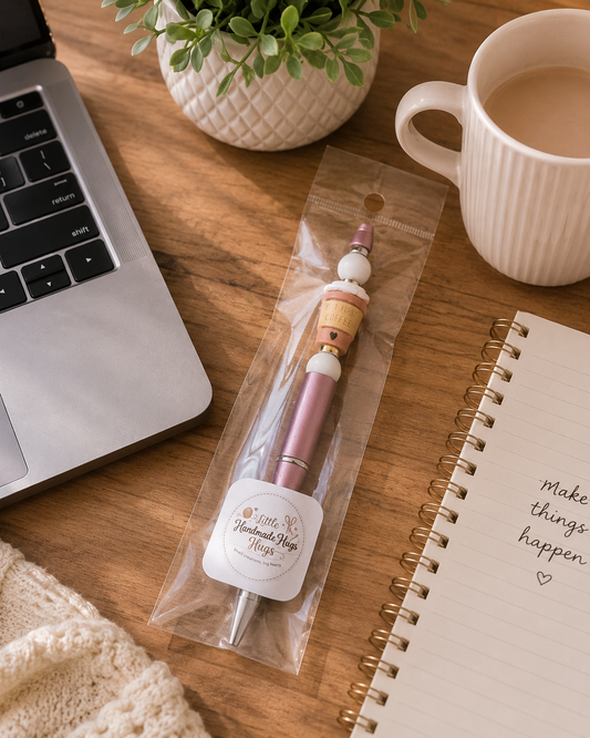 “But First Coffee” Beaded Pen Gift