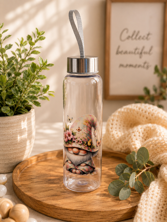 Spring Gnome Water Bottle with Carry Strap