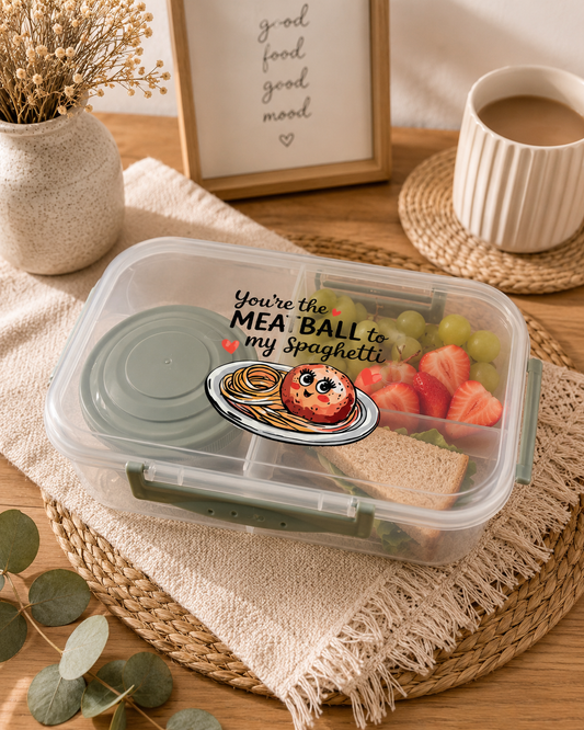 “You’re The Meatball To My Spaghetti” Bento Lunch Box