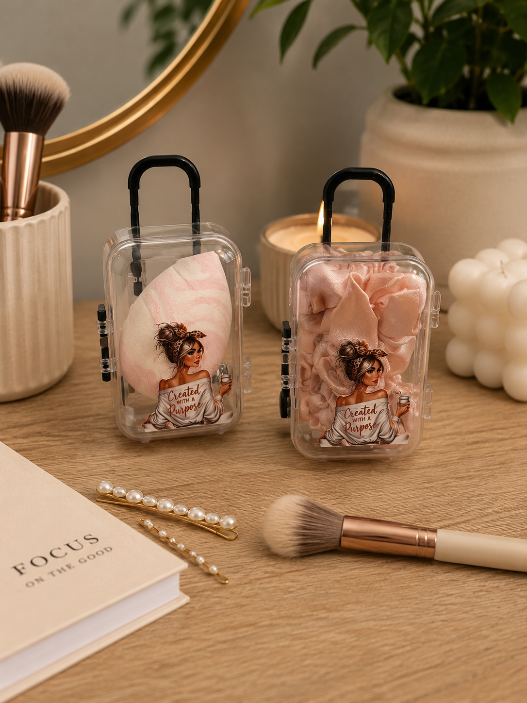 Mini Beauty Trolley with Blending Bud
